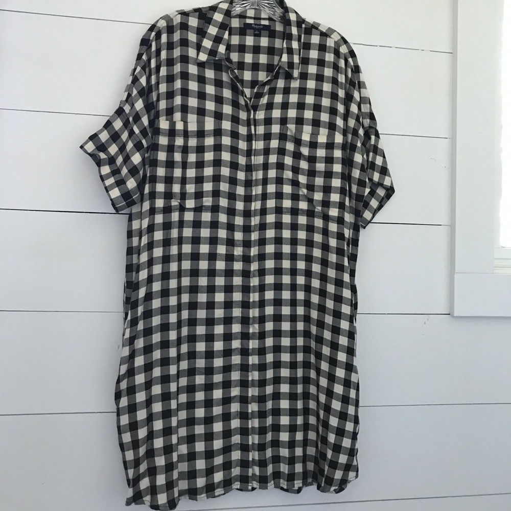 Madewell Courier Shirtdress Buffalo Plaid